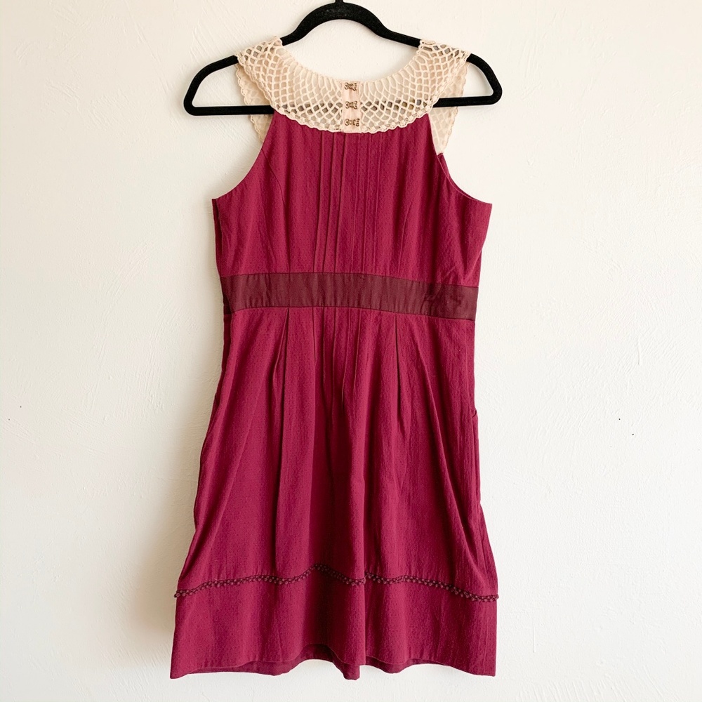 ANTHROPOLOGIE FLOREAT DRESS SIZE 6 MINT
